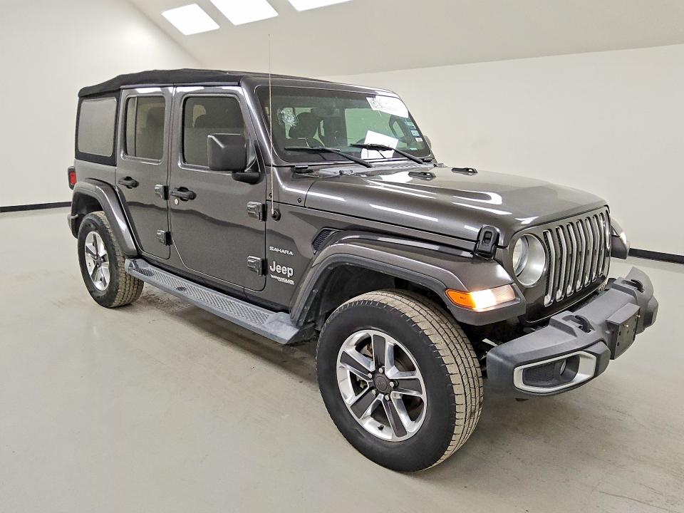 2018 Jeep Wrangler unlimited VIN 1C4HJXENXJW331311 COPART salvage auction — MECHANICAL, Tx - Certificate Of Title, sold $9,200 on 2026-07-02 (photo 4)