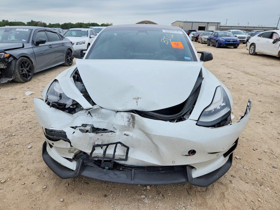 2019 Tesla VIN 5YJ3E1EB0KF487266 COPART salvage auction — FRONT END, Tx - Salvage Vehicle Title, sold $2,800 on 2026-07-23 (photo 5)