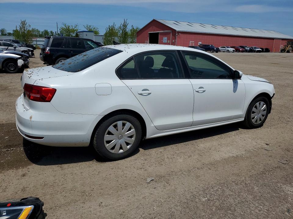 2015 Volkswagen Jetta VIN 3VW2K7AJ1FM326069 COPART salvage auction — FRONT END, On - Permit No Brand - Unfit, sold $1,200 on 2026-07-02 (photo 3)