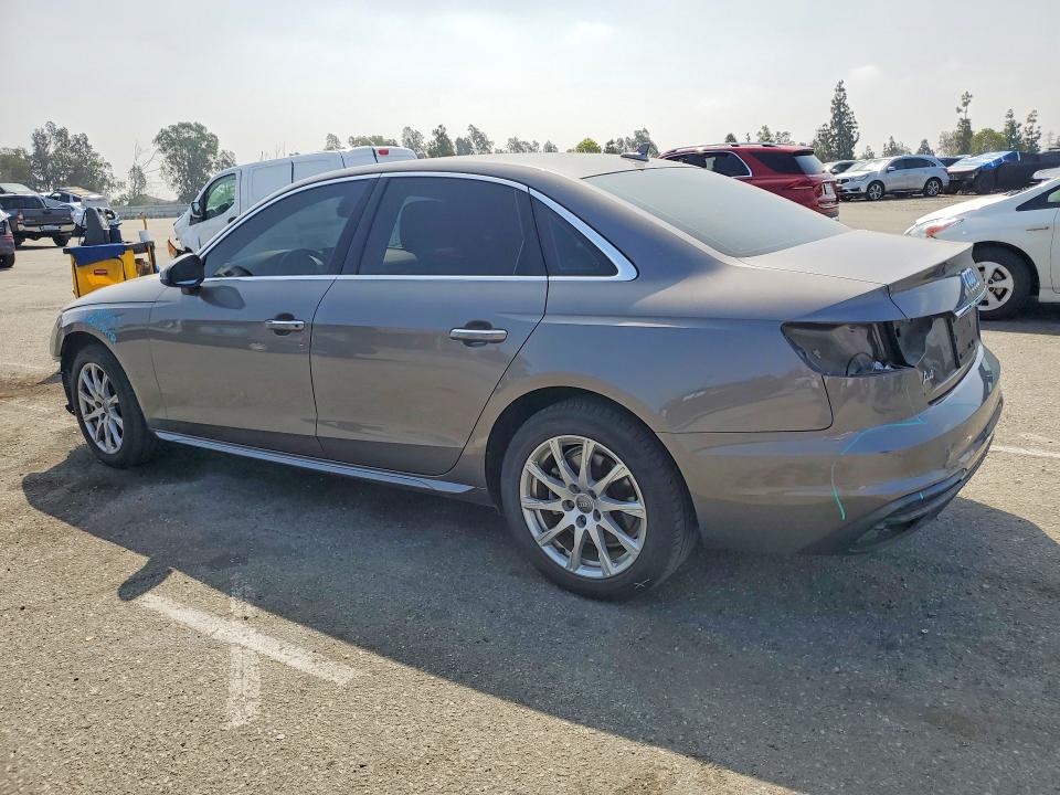 2020 Audi A4 VIN WAUGMAF4XLN005312 COPART salvage auction — FRONT END, Ca - Salvage Certificate, sold $6,500 on 2026-07-02 (photo 2)