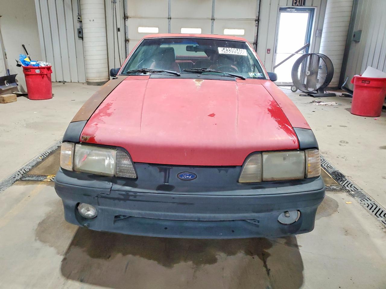 1987 Ford Mustang VIN 1FABP42EXHF211970 COPART salvage auction — Frame Damage, IN - CERT OF TITLE - REBUILT VEHICL, sold $2,200 on 2026-07-09 (photo 5)