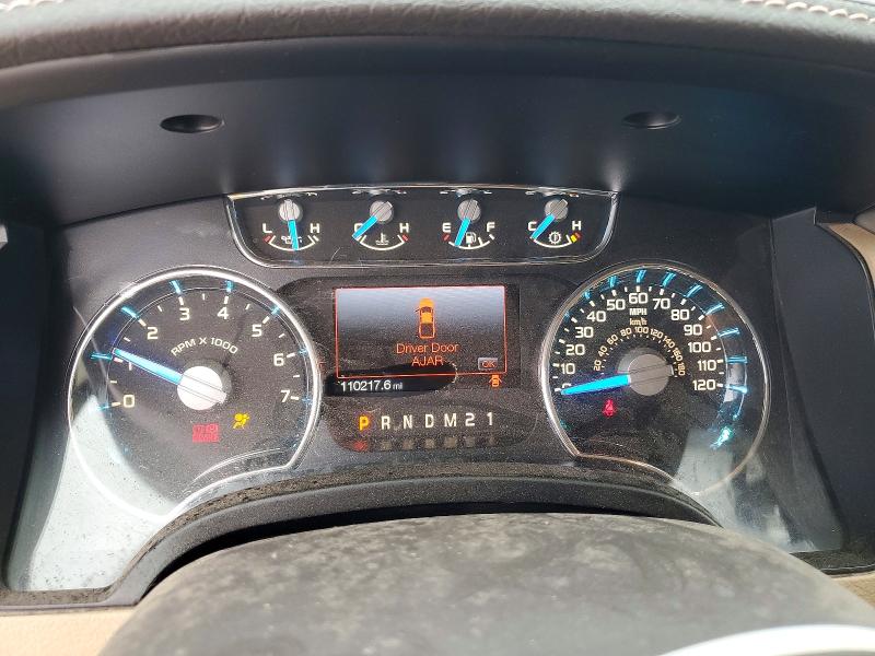 2013 Ford F-150 VIN 1FTFW1CT8DFD25664 COPART salvage auction — FRONT END, Tx - Salvage Vehicle Title, sold $5,100 on 2026-07-02 (photo 9)