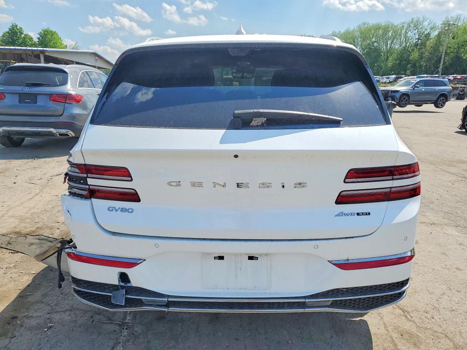 2025 Genesis Gv80 VIN KMUHEESC8SU221105 COPART salvage auction — REAR END, Id - Salvage Certificate Of Title, sold $19,400 on 2026-07-21 (photo 6)