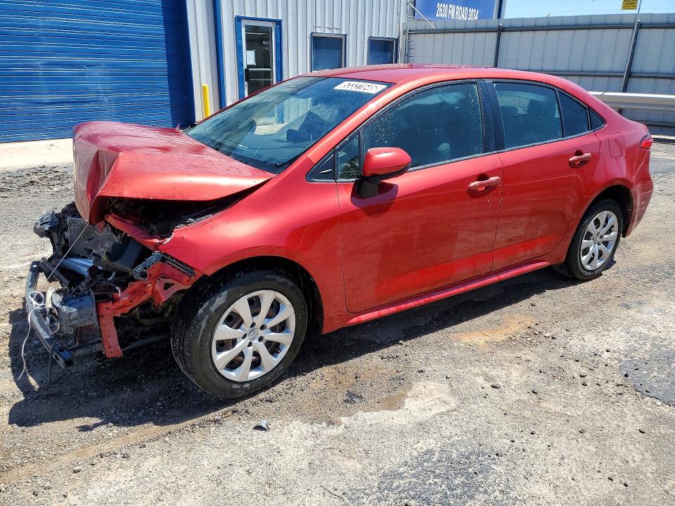 2020 Toyota Corolla VIN JTDEPRAE0LJ012406 COPART salvage auction — FRONT END, TX - SALVAGE VEHICLE TITLE, sold $175 on 2026-07-09 (photo 1)