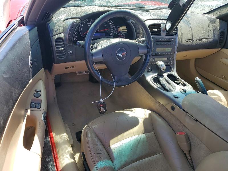 2006 Chevrolet Corvette VIN 1G1YY26UX65103769 COPART salvage auction — VANDALISM, Nm - Cert Of Title-Salvage, sold $5,600 on 2026-07-24 (photo 8)