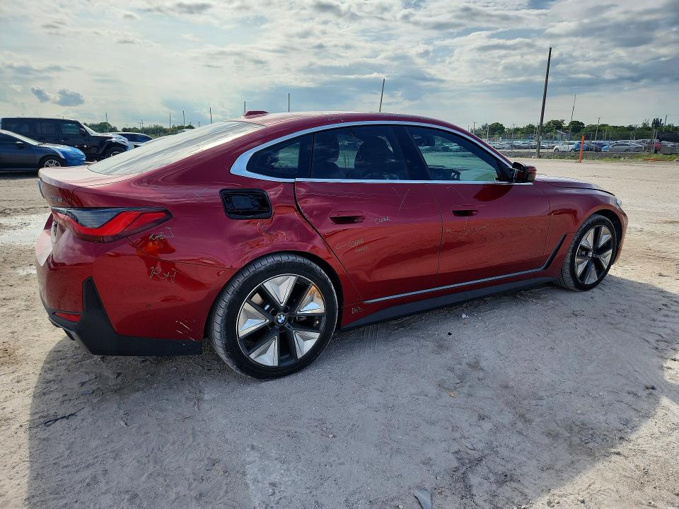 2025 BMW I4 VIN WBY23HD0XSFT99569 COPART salvage auction — REAR END, Fl - Cert Of Title Slvg Rebuildable, sold $18,300 on 2026-07-02 (photo 3)