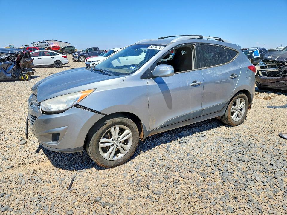 2012 Hyundai Tucson VIN KM8JU3AC7CU340192 COPART salvage auction — FRONT END, Tx - Salvage Vehicle Title, sold $1,100 on 2026-07-14 (photo 1)