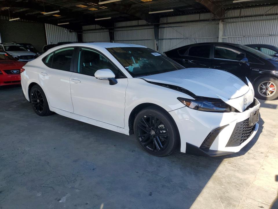 2025 Toyota Camry VIN 4T1DAACK3SU645010 COPART salvage auction — FRONT END, CA - SALVAGE CERTIFICATE, sold $12,500 on 2026-07-02 (photo 4)