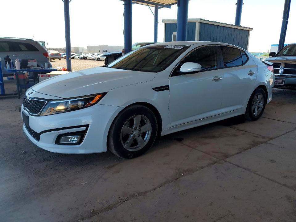 2015 Kia VIN KNAGM4A71F5640135 COPART salvage auction — REAR END, Az - Cert Of Title - Salvage, sold $1,350 on 2026-07-09 (photo 1)