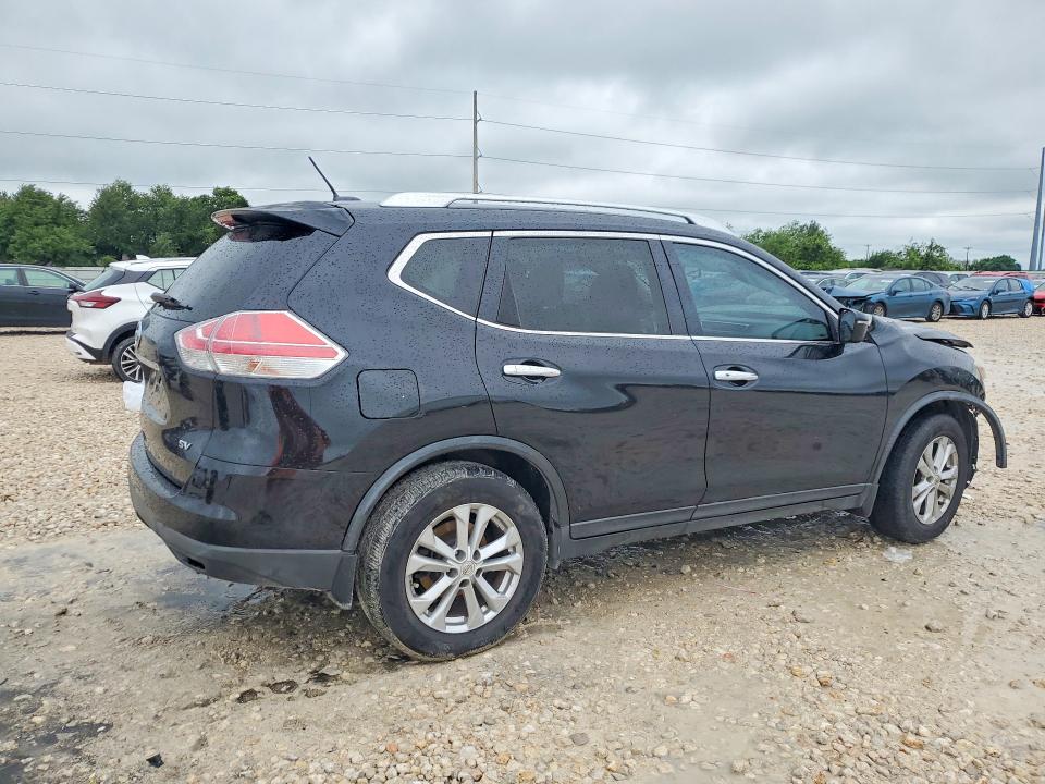 2016 Nissan Rogue VIN KNMAT2MT8GP647100 COPART salvage auction — FRONT END, Tx - Salvage Vehicle Title, sold $700 on 2026-07-02 (photo 3)