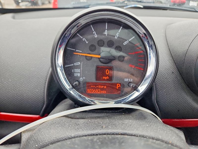2016 Mini Cooper VIN WMWXD1C52GWT97702 COPART salvage auction — HAIL, OH - CERT OF TITLE-SALVAGE, sold $2,050 on 2026-07-20 (photo 9)