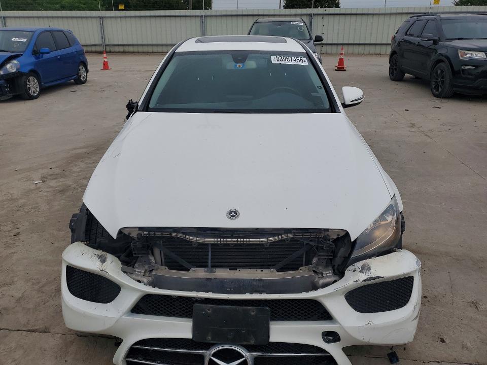 2018 Mercedes-benz C-klasse VIN 55SWF4JB1JU264295 COPART salvage auction — FRONT END, Tx - Salvage Vehicle Title, sold $4,100 on 2026-07-09 (photo 5)
