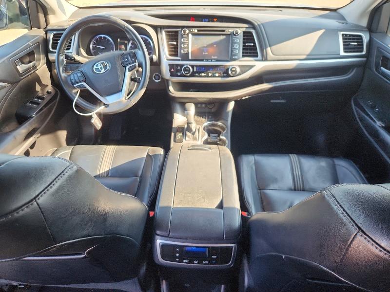 2018 Toyota Highlander VIN 5TDJZRFH7JS900436 COPART salvage auction — HAIL, Oh - Cert Of Title-Salvage, sold $11,200 on 2026-07-06 (photo 8)
