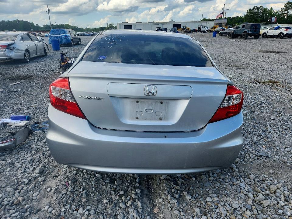 2012 Honda Civic VIN 19XFB2F99CE016540 COPART salvage auction — FRONT END, Al - Cert Of Title-Salvage Title, sold $275 on 2026-07-02 (photo 6)