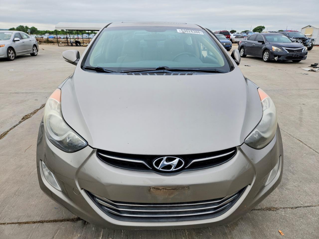 2013 Hyundai Elantra VIN 5NPDH4AE0DH244719 COPART salvage auction — Side, TX - SALVAGE VEHICLE TITLE, sold $1,350 on 2026-07-02 (photo 5)