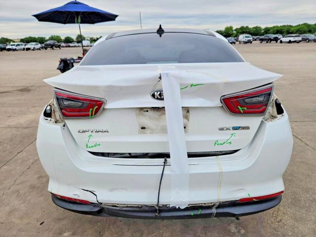 2014 Kia Optima hybrid VIN KNAGN4AD5E5067855 COPART salvage auction — REAR END, Tx - Certificate Of Title, sold $1,300 on 2026-07-06 (photo 6)