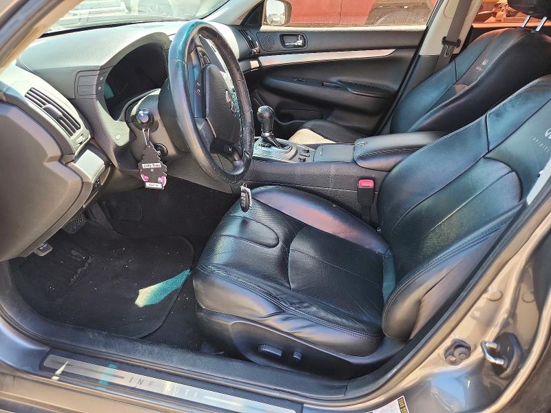2013 Infiniti G VIN JN1CV6AR0DM752233 COPART salvage auction — FRONT END, AZ - CERT OF TITLE - SALVAGE, sold $1,150 on 2026-07-06 (photo 7)