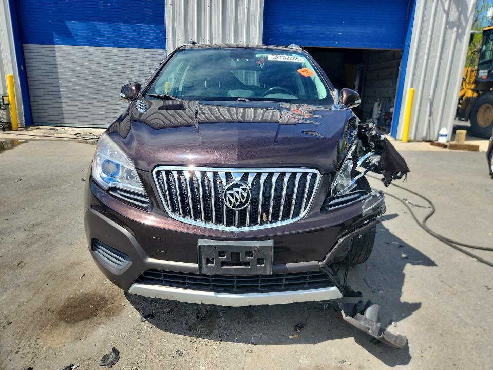 2016 Buick Encore VIN KL4CJASB5GB677357 COPART salvage auction — FRONT END, Nj - Cert Of Title-Salvage, sold $500 on 2026-07-28 (photo 5)