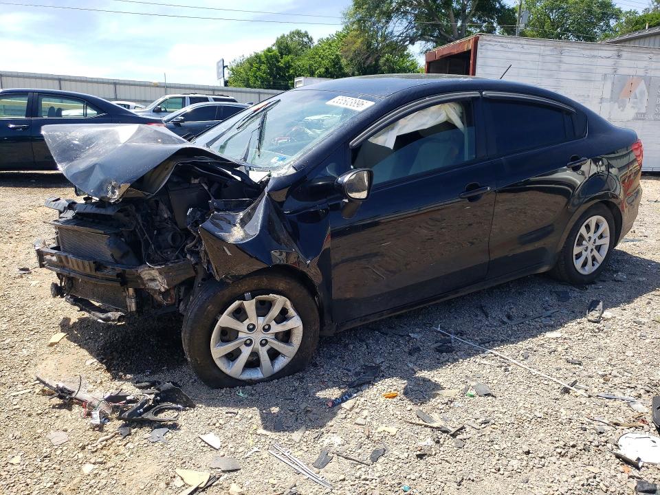 2016 Kia Rio VIN KNADM4A3XG6536013 COPART salvage auction — FRONT END, Va - Cert Of Title - Salvage, sold $250 on 2026-07-24 (photo 1)