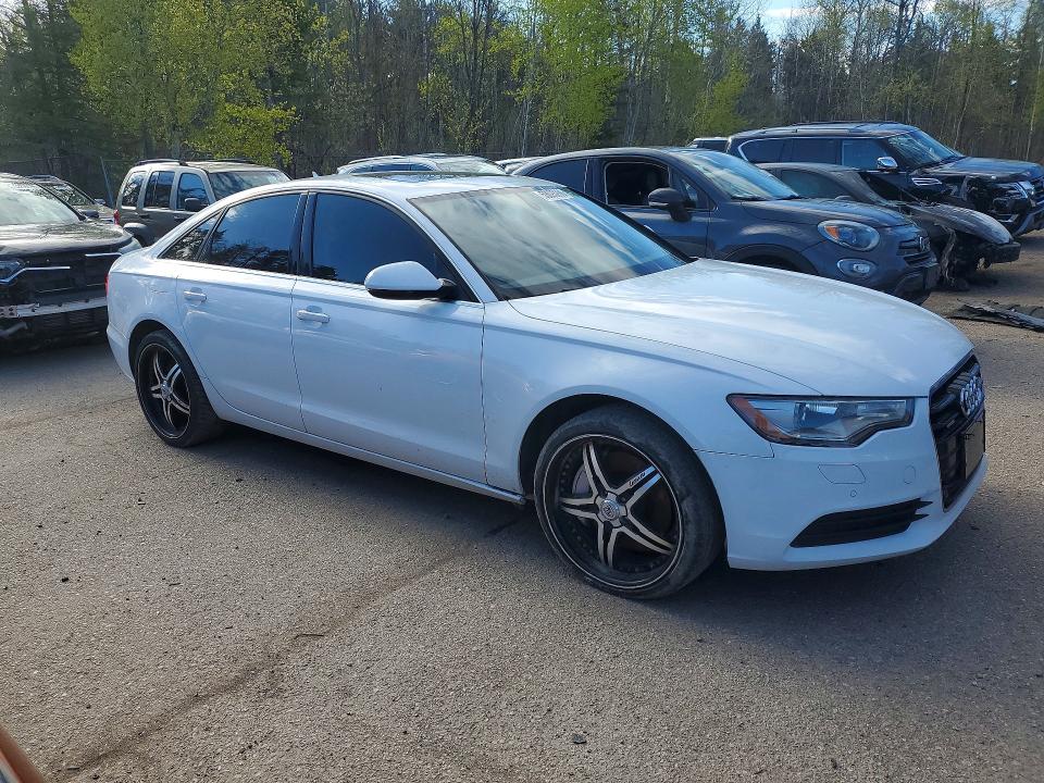 2012 Audi A6 VIN WAUFGCFC1CN141270 COPART salvage auction — FRAME DAMAGE, On - Permit No Brand - Unfit, sold $1,000 on 2026-07-09 (photo 4)