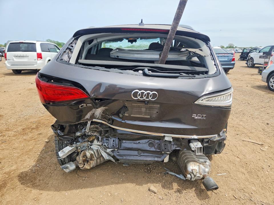 2016 Audi Q5 VIN WA1L2AFP6GA019698 COPART salvage auction — ALL OVER, Il - Salvage Certificate, sold $250 on 2026-07-21 (photo 6)