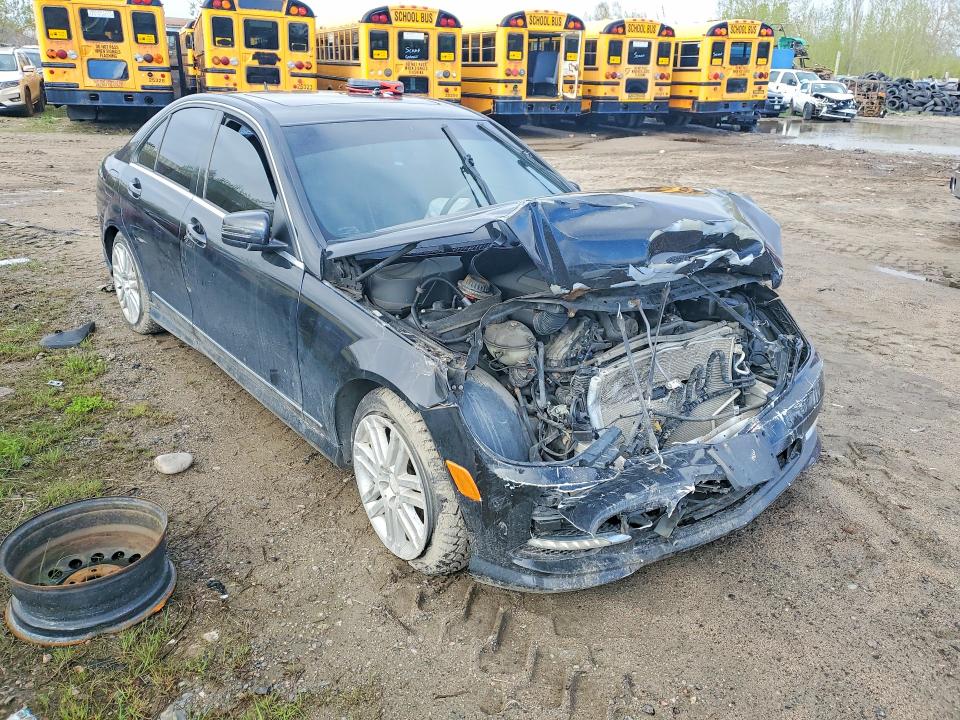2011 Mercedes-benz C class VIN WDDGF8FB4BA516014 COPART salvage auction — FRONT END, On - Permit Salvage, sold $400 on 2026-08-04 (photo 4)