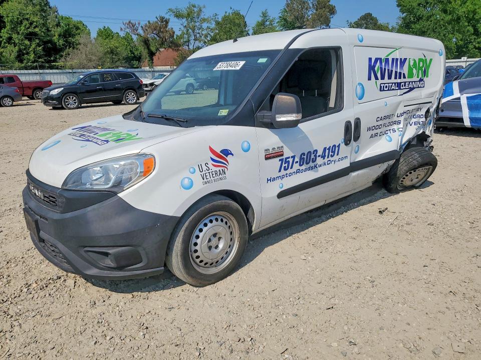 2021 Ram Promaster city VIN ZFBHRFAB1M6T02625 COPART salvage auction — SIDE, Va - Cert Of Title - Salvage, sold $1,500 on 2026-08-12 (photo 1)
