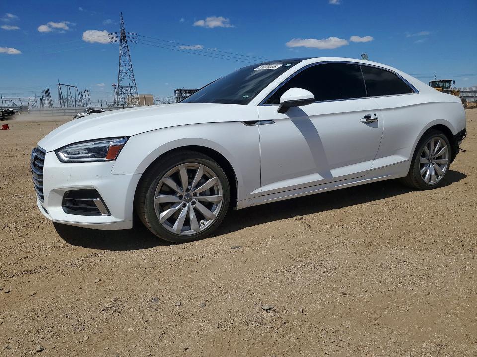 2018 Audi A5 VIN WAUNNAF5XJA000659 COPART salvage auction — REAR END, Ca - Salvage Certificate, sold $6,600 on 2026-07-06 (photo 1)