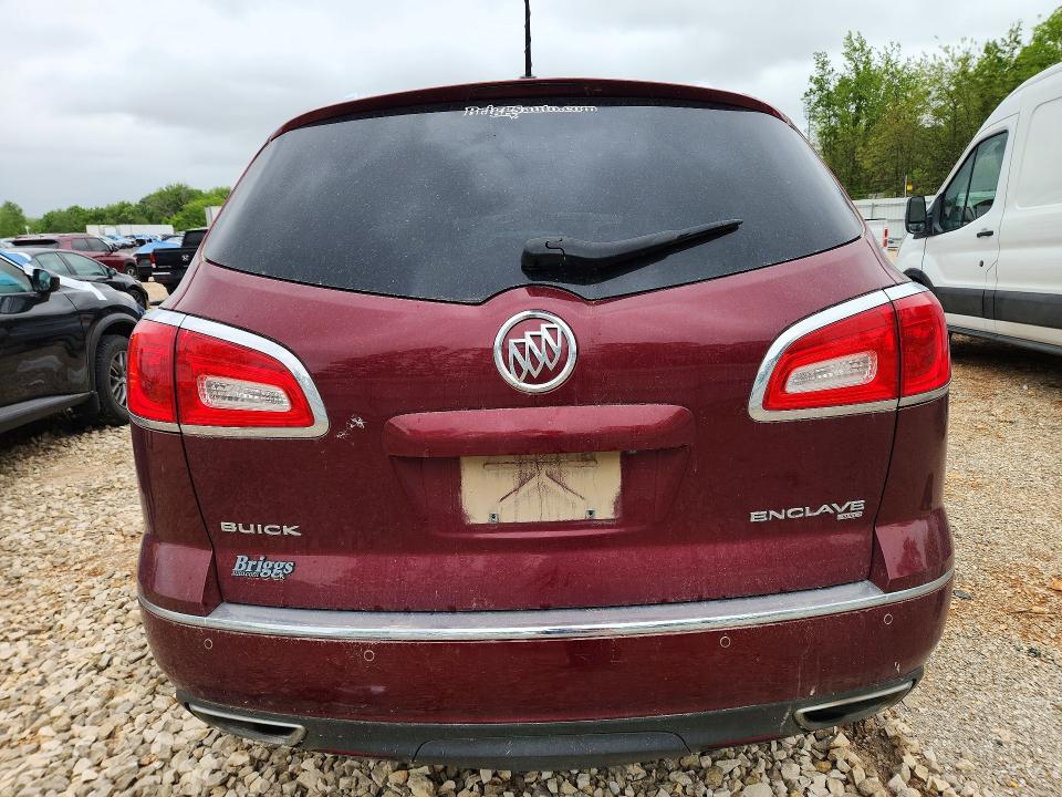 2016 Buick Enclave VIN 5GAKVBKD9GJ265916 COPART salvage auction — HAIL, Ks - Cert Of Title-Salvage, sold $350 on 2026-07-28 (photo 6)