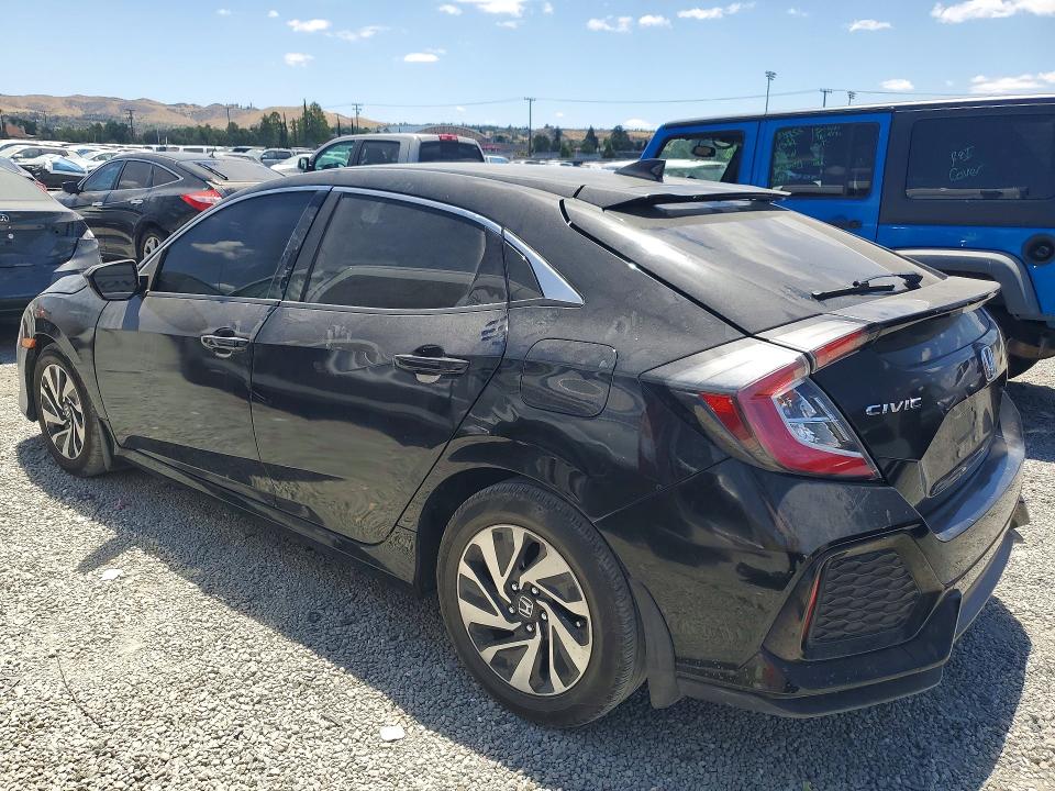 2018 Honda Civic VIN SHHFK7H25JU431289 COPART salvage auction — SIDE, Ca - Salvage Certificate, sold $3,300 on 2026-07-15 (photo 2)