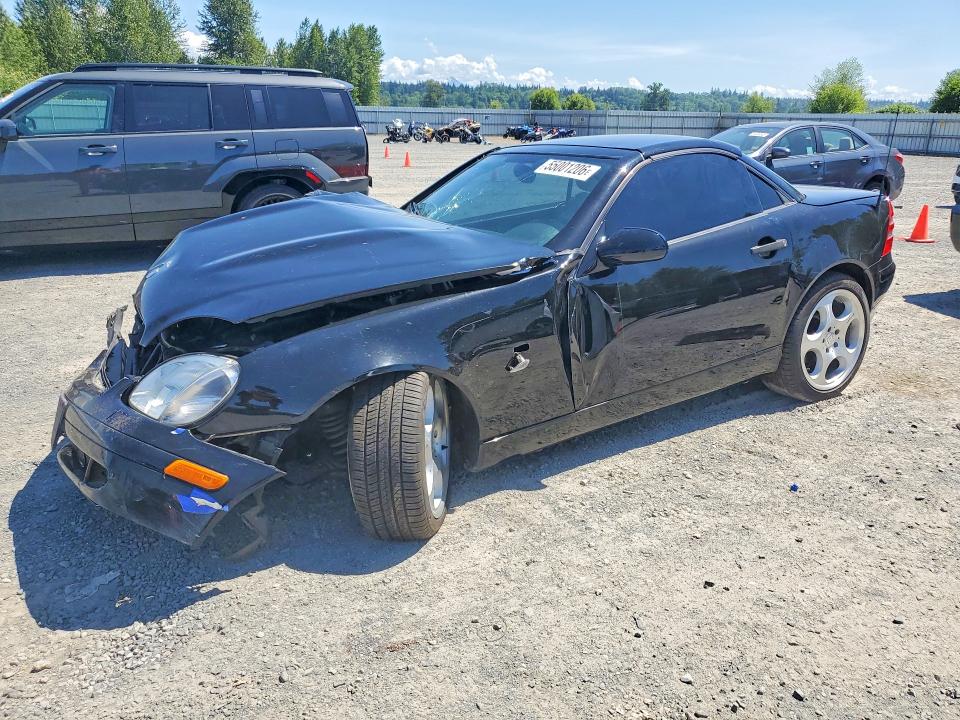 2000 Mercedes-benz Slk-class VIN WDBKK47F2YF158514 COPART salvage auction — FRONT END, Wa - Bill Of Sale, sold $275 on 2026-07-06 (photo 1)