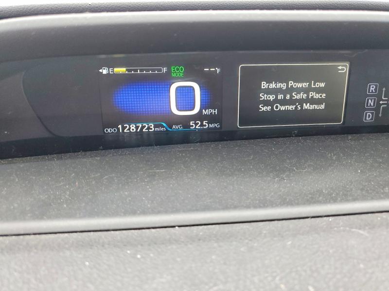 2018 Toyota Prius VIN JTDKARFU5J3065608 COPART salvage auction — REAR END, Ca - Salvage Certificate, sold $2,550 on 2026-07-08 (photo 9)