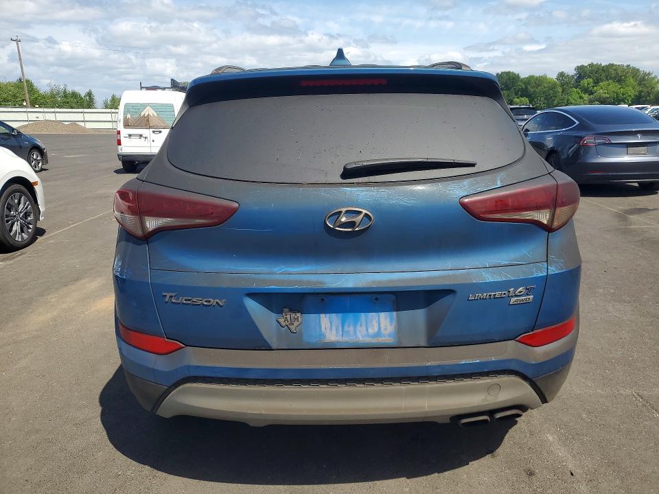 2018 Hyundai Tucson VIN KM8J3CA28JU688722 COPART salvage auction — BURN, Or - Salvage Title Certificate, sold $5,500 on 2026-07-06 (photo 6)