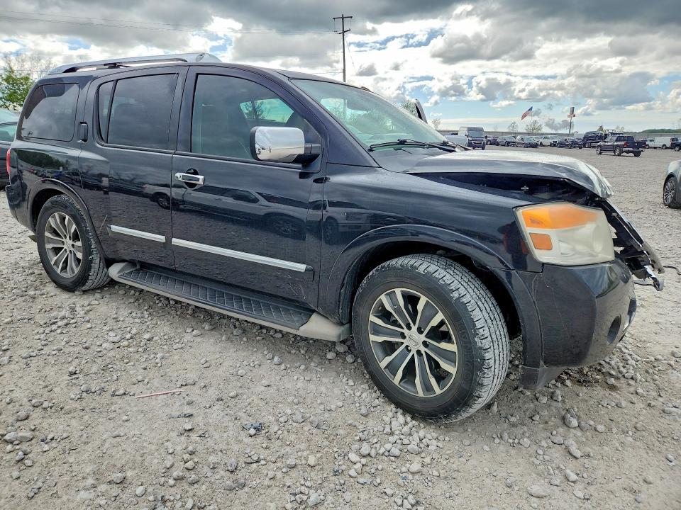 2015 Nissan Armada VIN 5N1BA0ND1FN600549 COPART salvage auction — FRONT END, MI - CERTIFICATE OF TITLE, sold $1,000 on 2026-07-09 (photo 4)