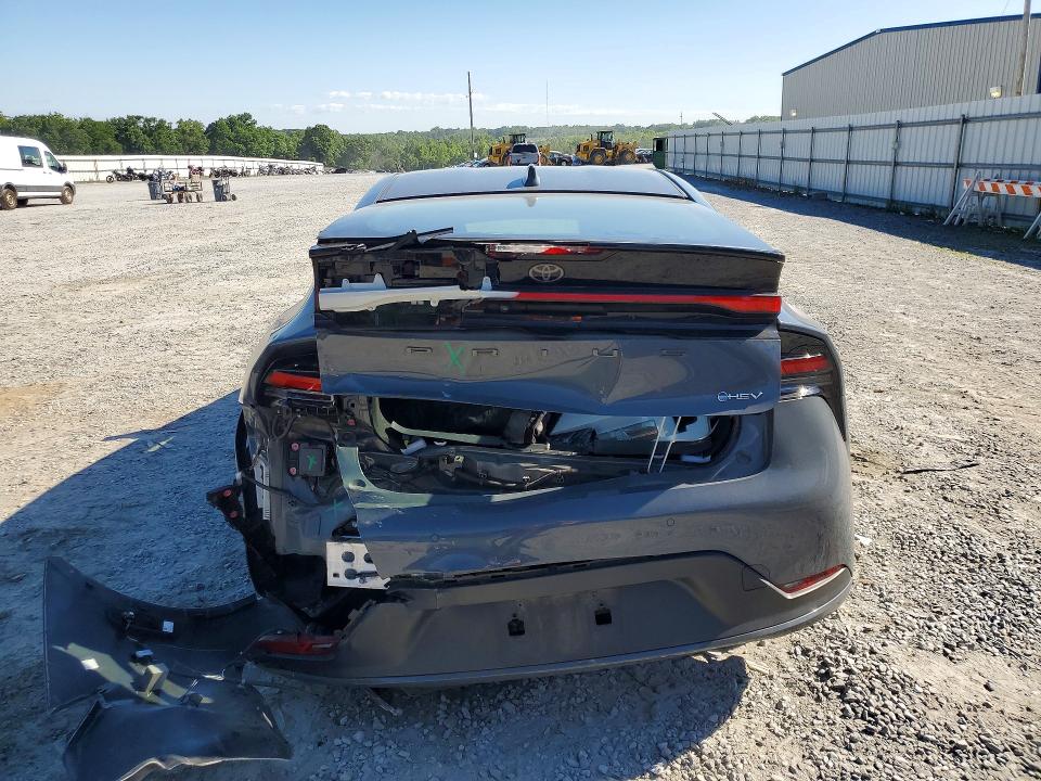 2023 Toyota Prius VIN JTDACAAU0P3002956 COPART salvage auction — REAR END, NC - SALVAGE CERTIFICATE OF TITLE, sold $8,400 on 2026-08-19 (photo 6)