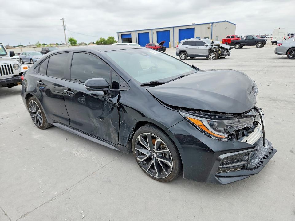 2021 Toyota Corolla VIN JTDS4MCEXMJ065059 COPART salvage auction — FRONT END, Tx - Salvage Vehicle Title, sold $5,600 on 2026-07-31 (photo 4)