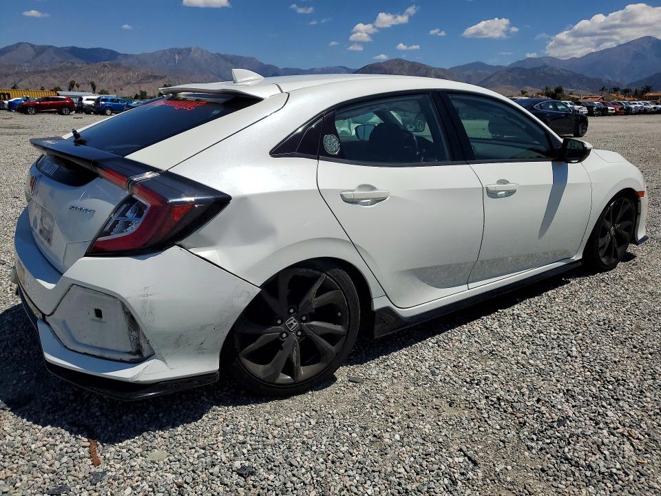 2018 Honda Civic VIN SHHFK7G41JU201915 COPART salvage auction — REAR END, Ca - Salvage Certificate, sold $1,100 on 2026-07-22 (photo 3)