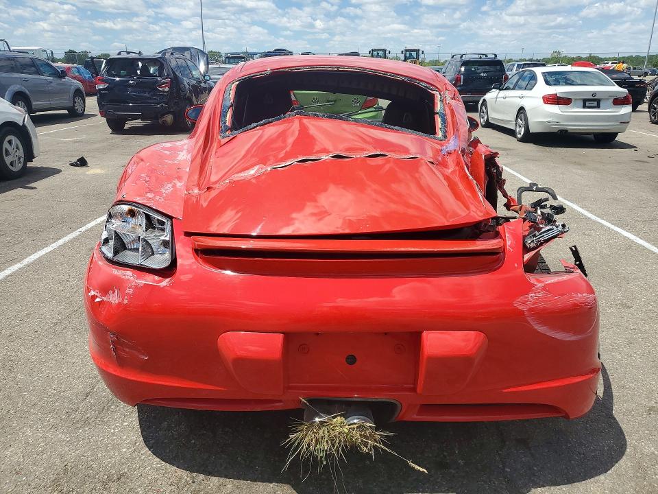 2007 Porsche Cayman VIN WP0AA29827U760424 COPART salvage auction — REAR END, Oh - Cert Of Title-Salvage, sold $1,700 on 2026-07-08 (photo 6)