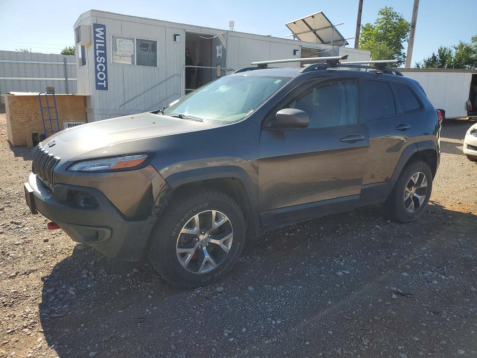2014 Jeep Cherokee VIN 1C4PJMBS9EW139047 COPART salvage auction — FRONT END, Ok - Cert Of Title-Salvage, sold $1,950 on 2026-07-09 (photo 1)