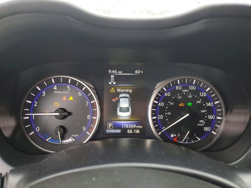 2014 Infiniti Q50 VIN JN1AV7AR8EM702243 COPART salvage auction — FRONT END, Fl - Certificate Of Title, sold $1,200 on 2026-07-03 (photo 9)