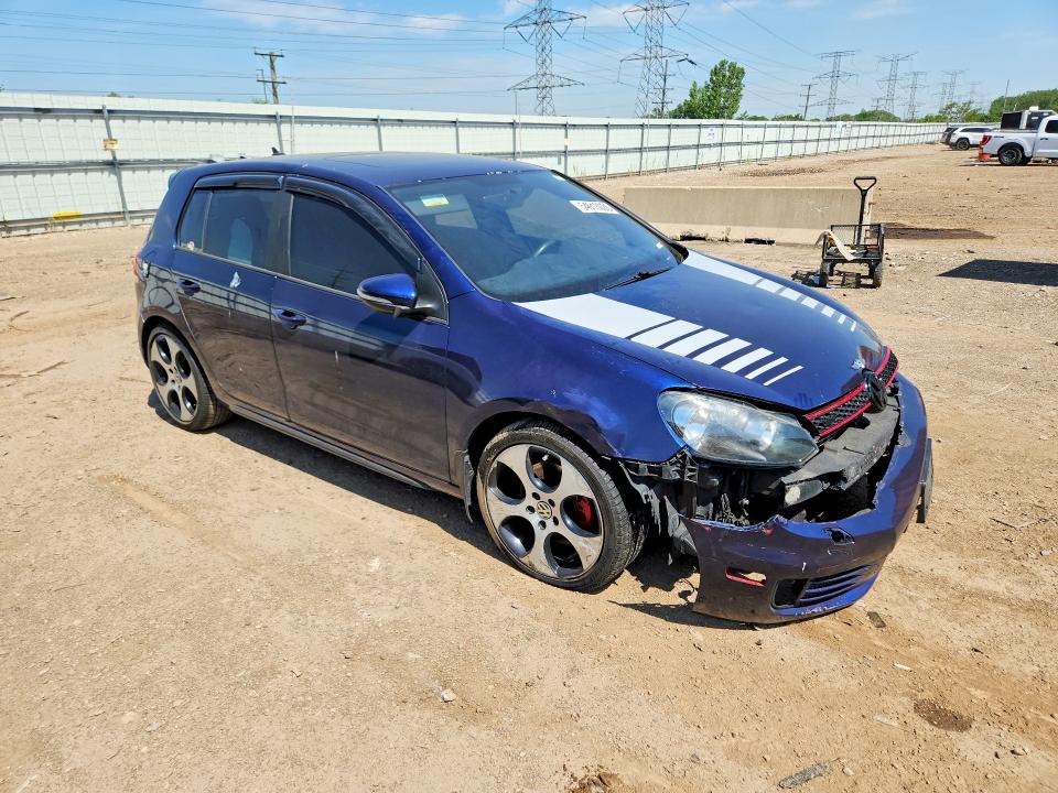 2012 Volkswagen Gti VIN WVWHD7AJ8CW164461 COPART salvage auction — FRONT END, Il - Salvage Certificate, sold $1,650 on 2026-07-21 (photo 4)