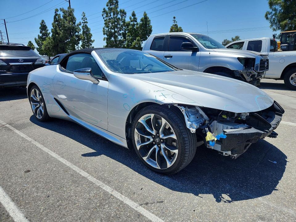 2021 Lexus Lc 500 VIN JTHKPAAY4MA104214 COPART salvage auction — FRONT END, CA - SALVAGE CERTIFICATE, sold $36,750 on 2026-07-07 (photo 4)