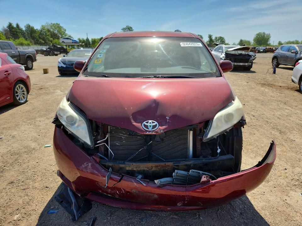 2014 Toyota VIN 5TDYK3DC6ES526494 COPART salvage auction — FRONT END, IL - SALVAGE CERTIFICATE, sold $1,550 on 2026-07-09 (photo 5)