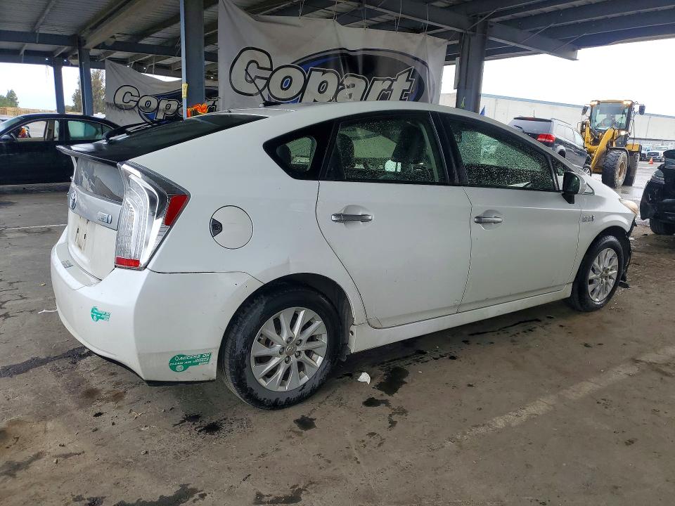 2012 Toyota Prius VIN JTDKN3DPXC3004806 COPART salvage auction — FRONT END, Ca - Salvage Certificate, sold $150 on 2026-07-21 (photo 3)