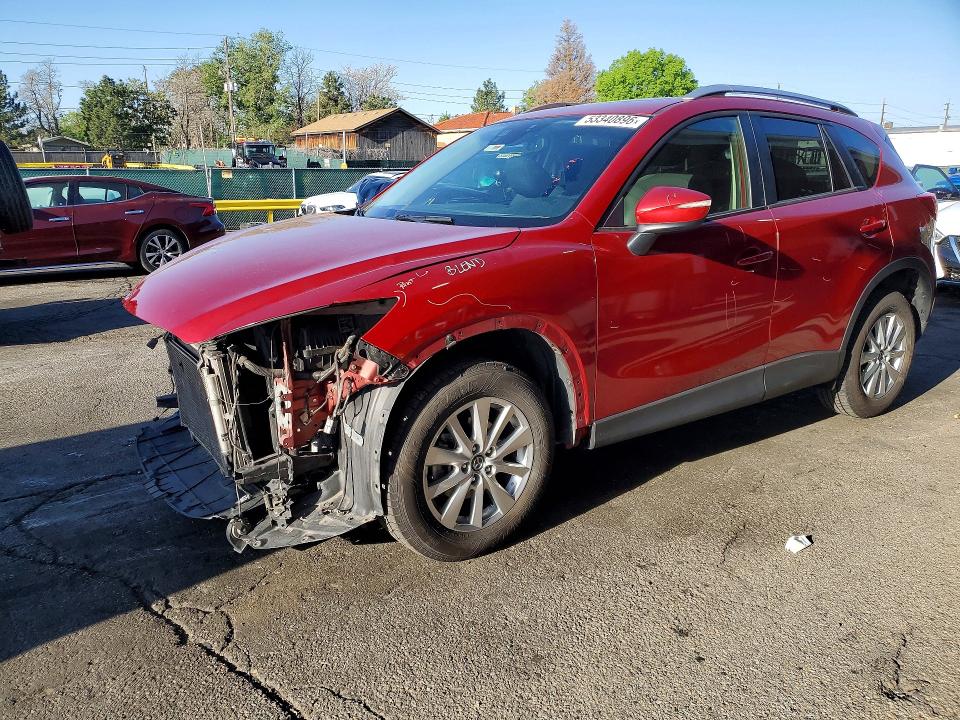2016 Mazda Cx-5 VIN JM3KE4CY1G0675201 COPART salvage auction — FRONT END, Co - Public - Salvage Title, sold $3,600 on 2026-07-02 (photo 1)