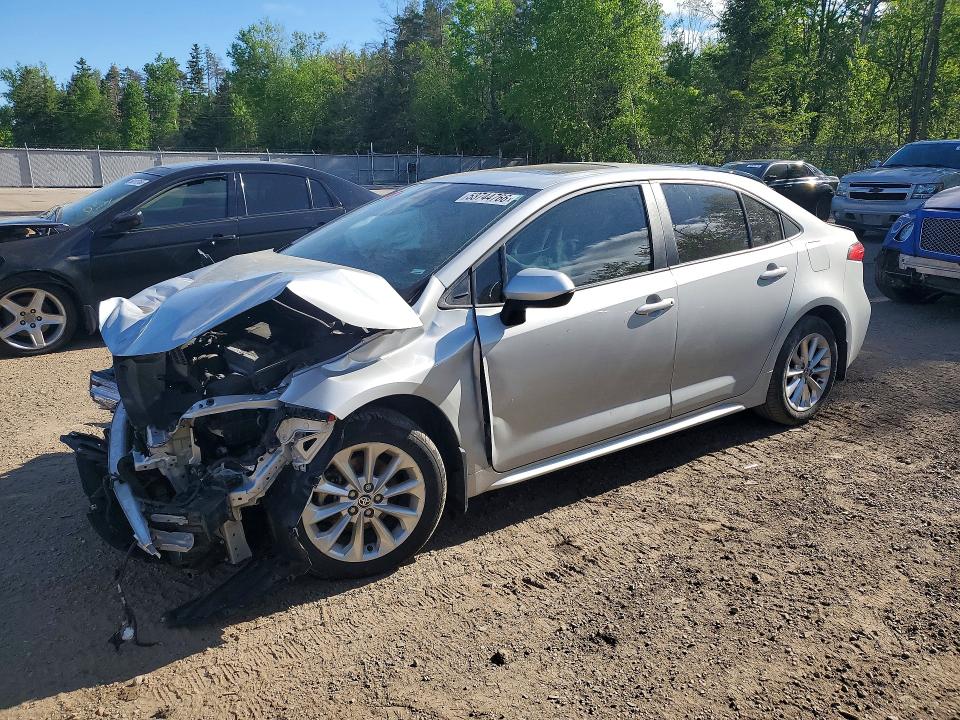 2022 Toyota Corolla VIN 5YFBPMBE2NP307168 COPART salvage auction — FRONT END, On - Permit Salvage, sold $3,800 on 2026-07-07 (photo 1)