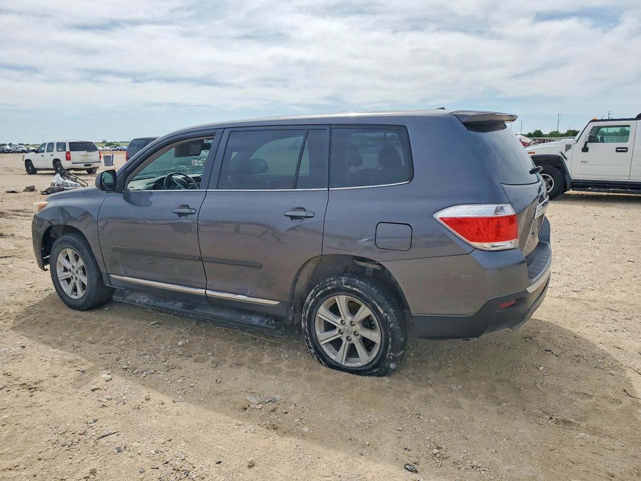 2012 Toyota Highlander VIN 5TDZK3EH5CS073626 COPART salvage auction — Front End, TX - CERTIFICATE OF TITLE (P), sold $3,400 on 2026-07-09 (photo 2)
