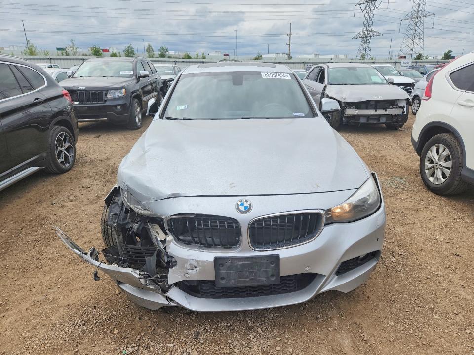 2015 BMW 3er VIN WBA3X5C51FD561190 COPART salvage auction — FRONT END, Il - Salvage Certificate, sold $1,450 on 2026-08-04 (photo 5)