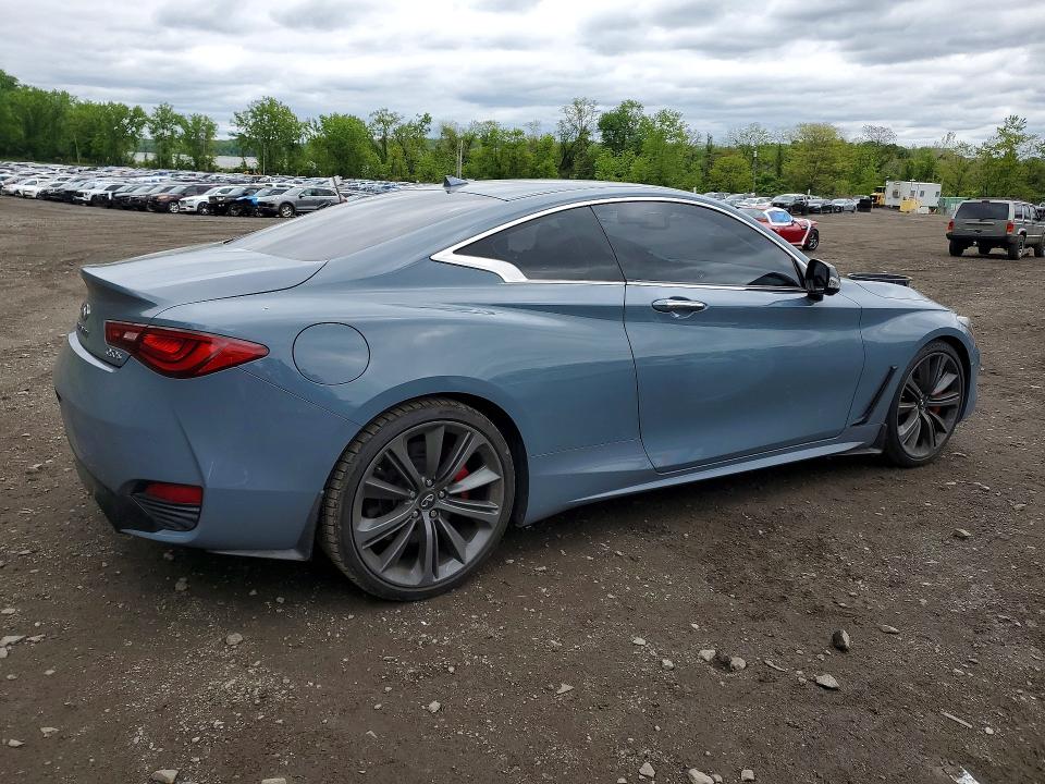 2021 Infiniti Q60 VIN JN1FV7LK7MM530405 COPART salvage auction — UNDERCARRIAGE, Ny - Mv-907A Salvage Certificate, sold $7,700 on 2026-07-28 (photo 3)