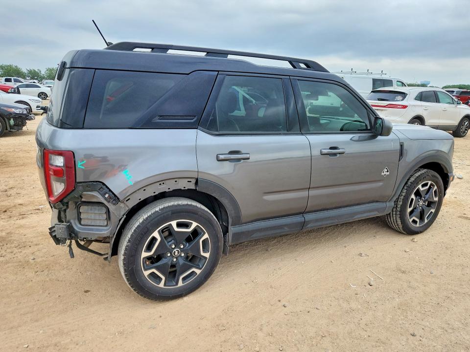 2022 Ford Bronco VIN 3FMCR9C6XNRD17715 COPART salvage auction — REAR END, Tx - Salvage Vehicle Title, sold $7,800 on 2026-07-30 (photo 3)